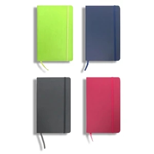 Assorted Plain Lined Journals with Page Marker Band