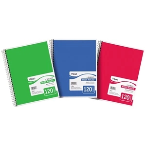Mead 3 Subject Wide Ruled Notebooks