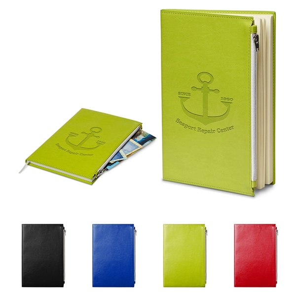 Element Softbound Journal with Zipper Pocket - Image 1