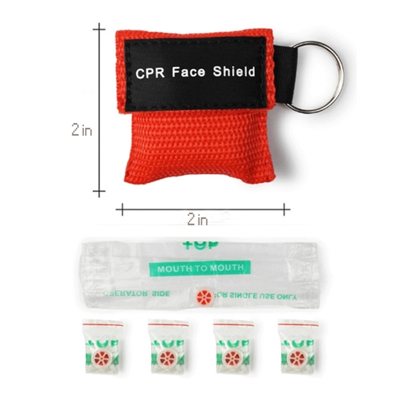 CPR Face Shield Mask Keychain - Image 2