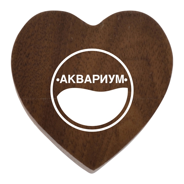 Eco Friendly Heart Shape Wood USB Flash Drive Eco Friendly - Image 3