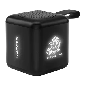 Mini Cube Bluetooth 5.0 Speaker With Light Up Logo