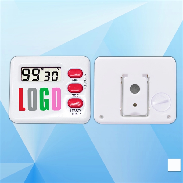 Digital Timer with Stand and Magnet Back - Image 1