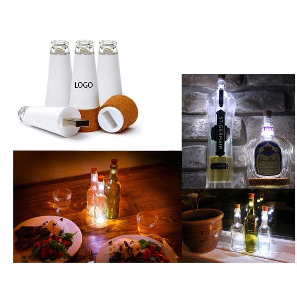 Rechargeable LED Bottle Stopper With USB Interface Reserved - Image 1