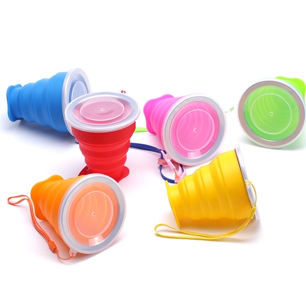 Silicone Travel Cup Retractable Folding Coffee Cup Telescopi - Image 1