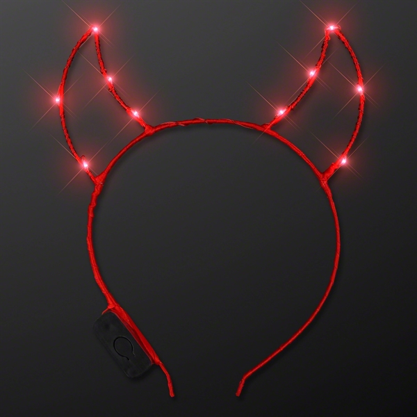 Starlight Devil Horns Light Up Headband - Image 1