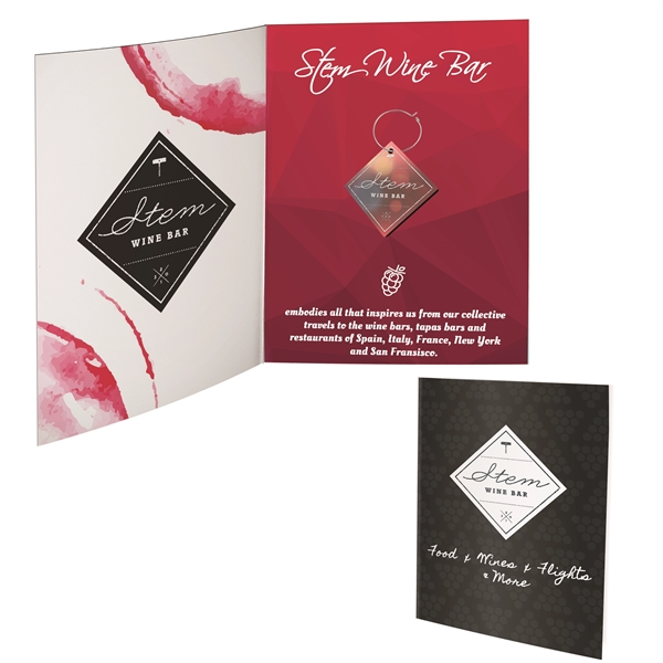 Greeting Card with Wine Charm - Image 1