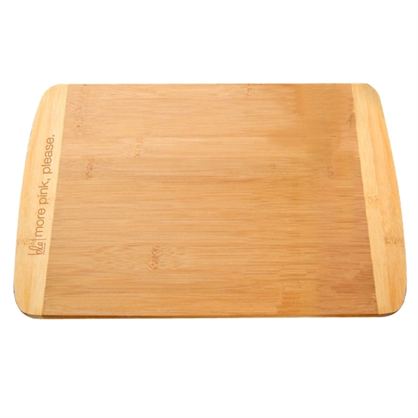 Large Two-Tone Bamboo Cutting Board - Image 1