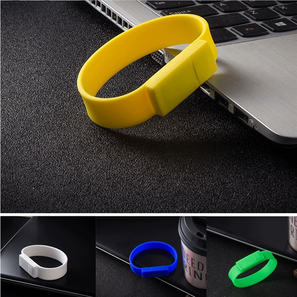 Portable USB Memory Flash Drive Wristband - Image 1