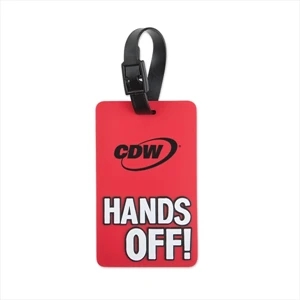 Hands Off! Luggage Tag- Red