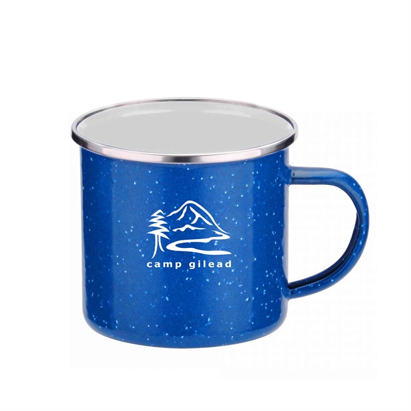 Iron and Stainless Steel Camping Mug - Image 1