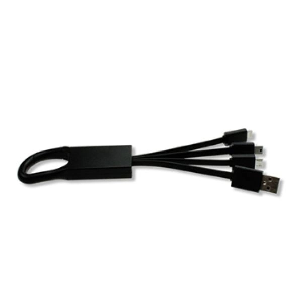 All in 1 Universal Charging Cable with Carabiner Hook - Image 3