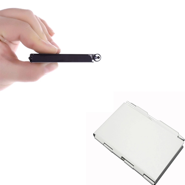 metal aluminum cover notebook with pen - Image 3