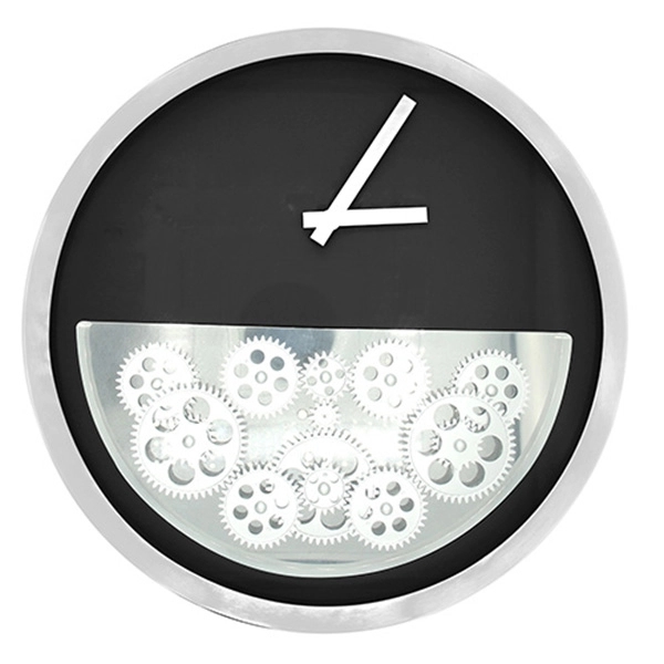 15 3/8'' Diam Gear Wall Clock - Image 2