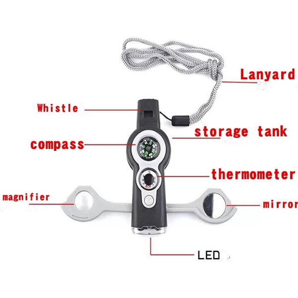 7 in 1 Outdoor survival whistle - Image 3