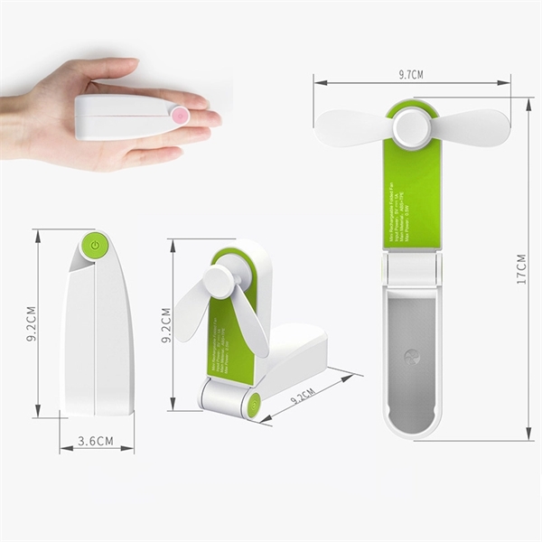 Folding Pocket Charging Usb Fan - Image 2