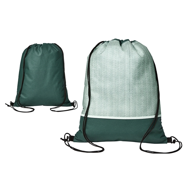 Delphine Non-Woven Drawstring Backpack - Image 4