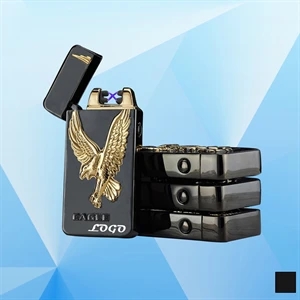 Eagle Pattern Dual Arc Electronic Lighter