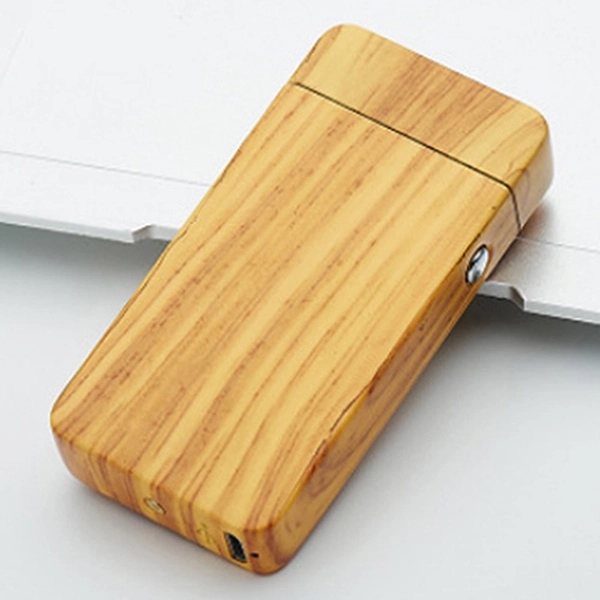 Wood Grain Dual Arc Electronic Lighter - Image 3