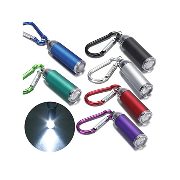Metal LED Flashlight Keychain - Image 2