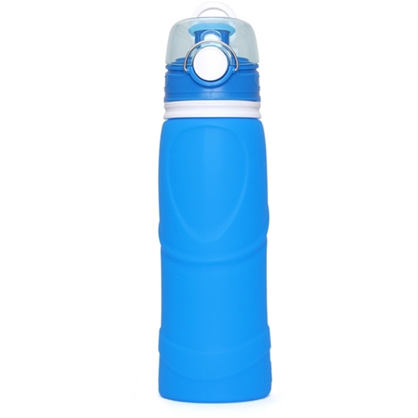 Foldable Silicone Water Bottle, 25 oz. - Image 1