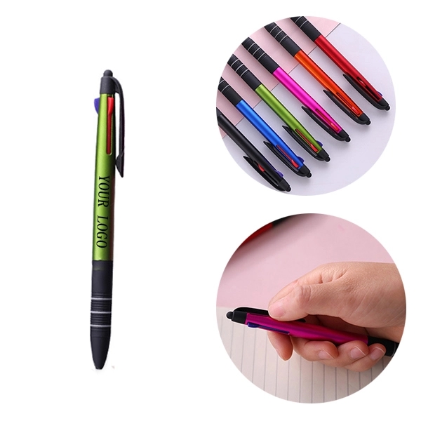 Three-Color Ballpoint Pen, Touch Screen Pen