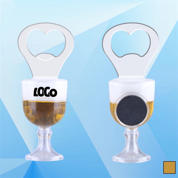 4'' Goblet Bottle Opener w/ Magnet - Image 1