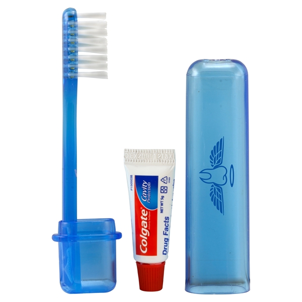Travel Toothbrush & Colgate® Toothpaste - Image 2