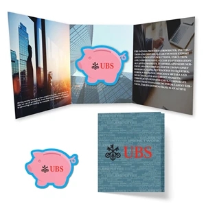 Tek Booklet 2 with Full Color Piggy Bank Coaster