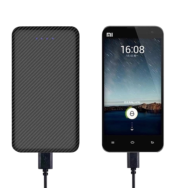 8000mAh Power Bank with Graphite Pattern - Image 3