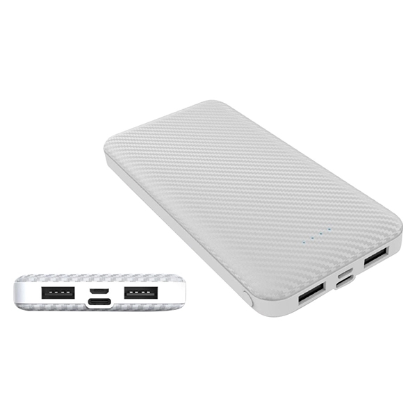 8000mAh Power Bank with Graphite Pattern - Image 4