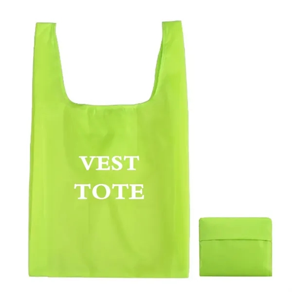 Foldable Polyester Vest Shopping Tote Bag