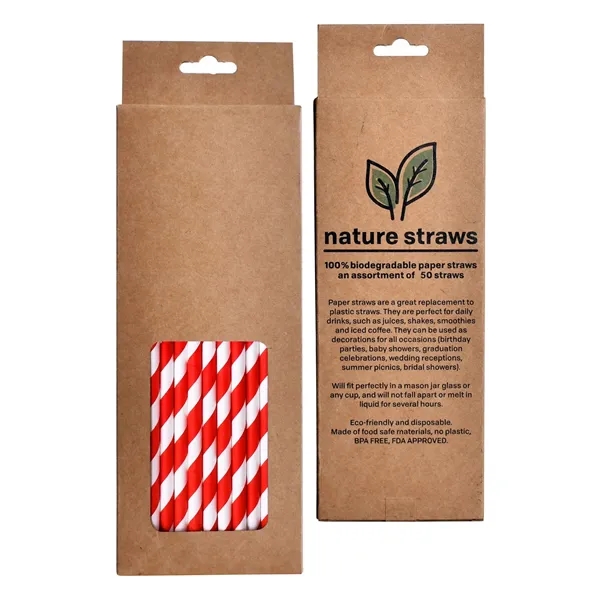 Craft Gift Box Paper Straws - Image 2