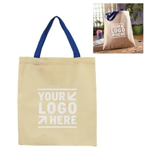 Canvas Day Tote & Color Accent Handles