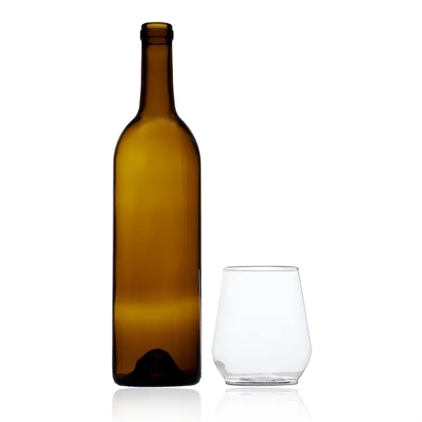 12 oz. Reserv Stemless Plastic Wine Glass - Image 4