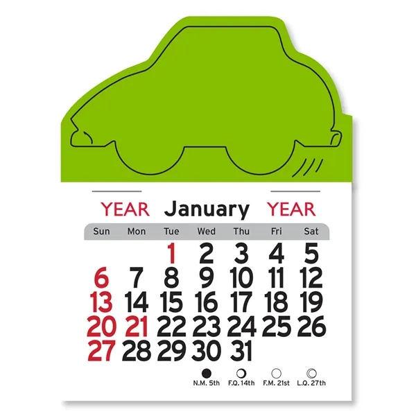 Car Shaped Peel-N-Stick® Calendar - Image 2