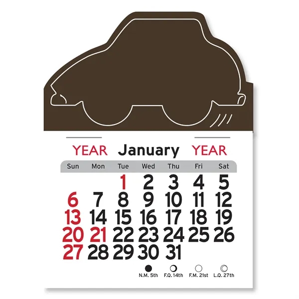 Car Shaped Peel-N-Stick® Calendar - Image 6