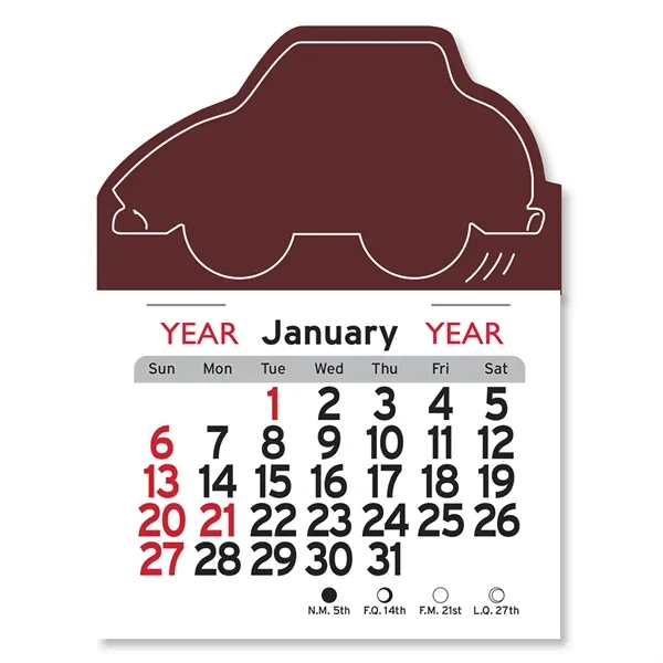 Car Shaped Peel-N-Stick® Calendar - Image 7