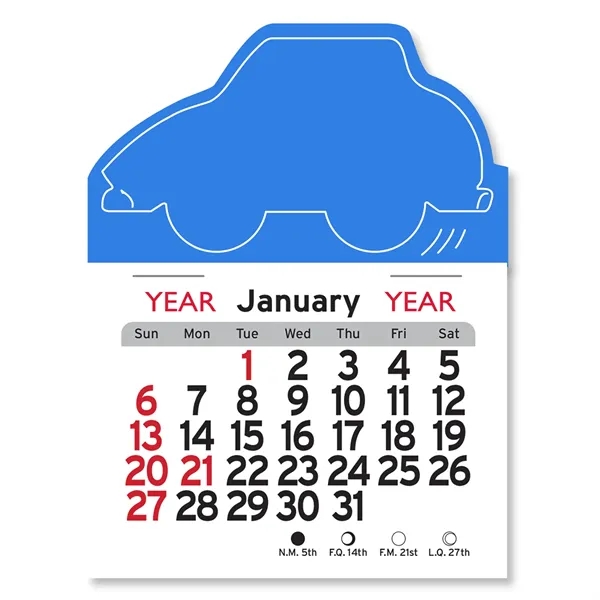 Car Shaped Peel-N-Stick® Calendar - Image 8