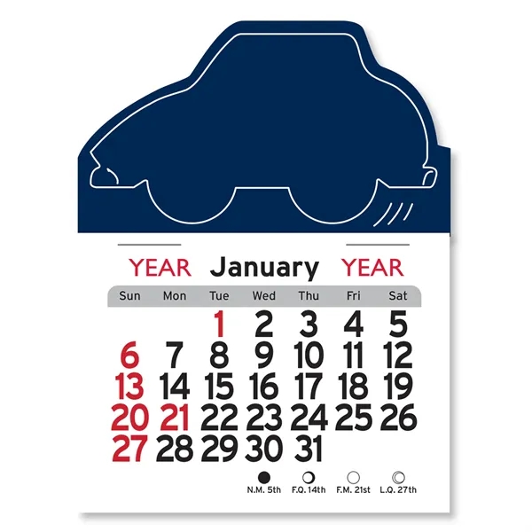 Car Shaped Peel-N-Stick® Calendar - Image 16