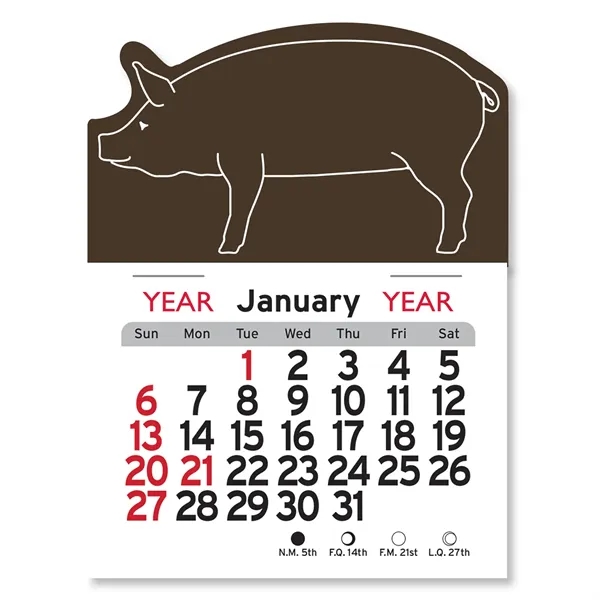 Pig Shaped Peel-N-Stick® Calendar - Image 6