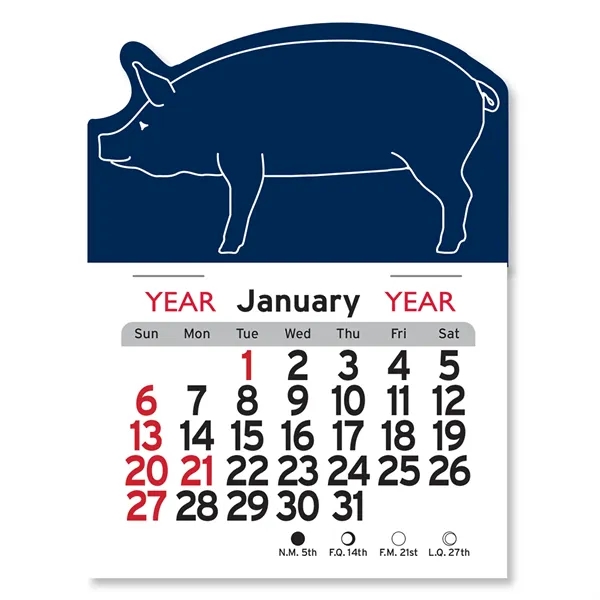 Pig Shaped Peel-N-Stick® Calendar - Image 16