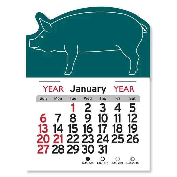 Pig Shaped Peel-N-Stick® Calendar - Image 22