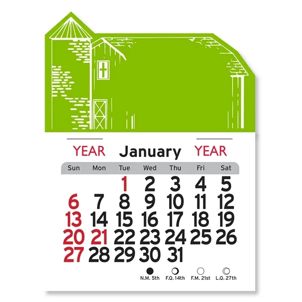 Barn Shaped Peel-N-Stick® Calendar - Image 2