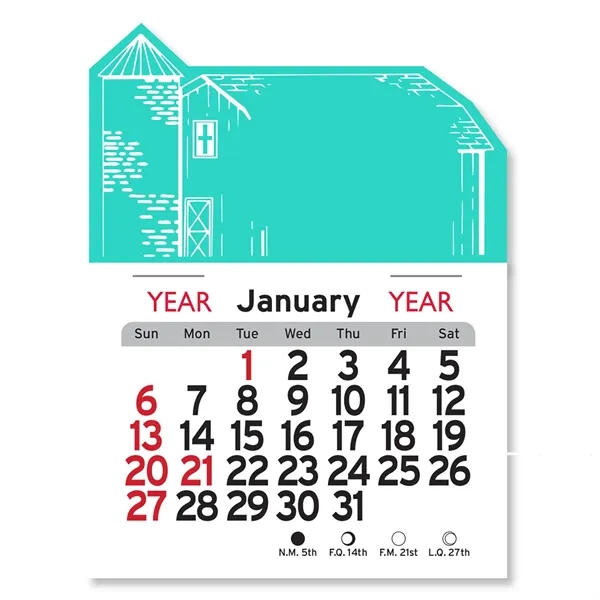 Barn Shaped Peel-N-Stick® Calendar - Image 3