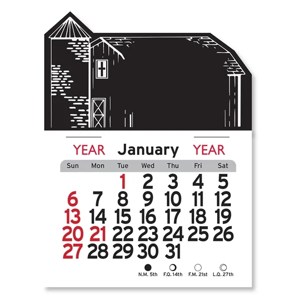 Barn Shaped Peel-N-Stick® Calendar - Image 4