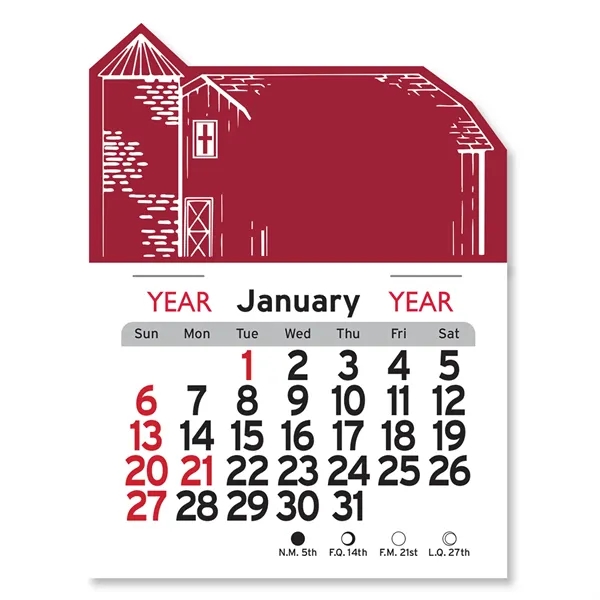Barn Shaped Peel-N-Stick® Calendar - Image 9