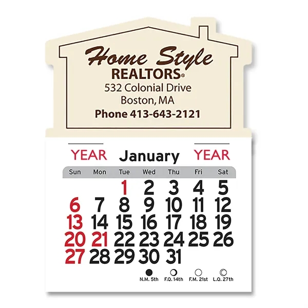 House Shaped Peel-N-Stick® Calendar