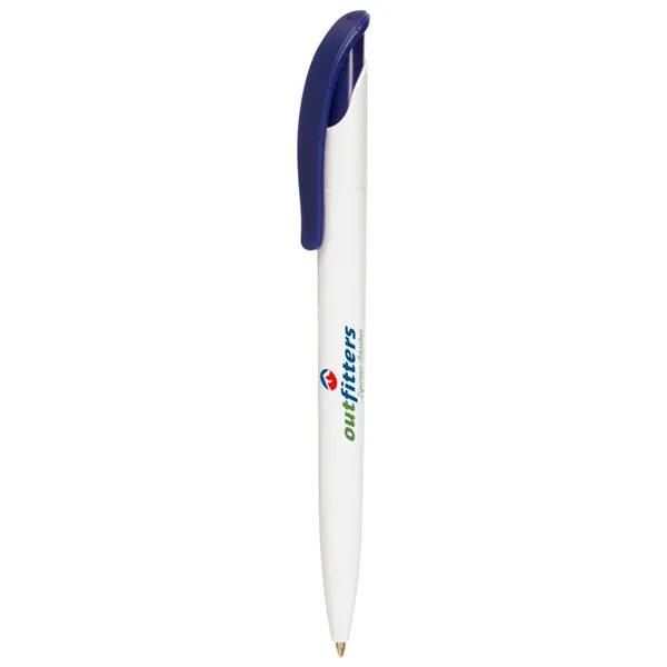 Full Color White Plastic Pen - Image 1