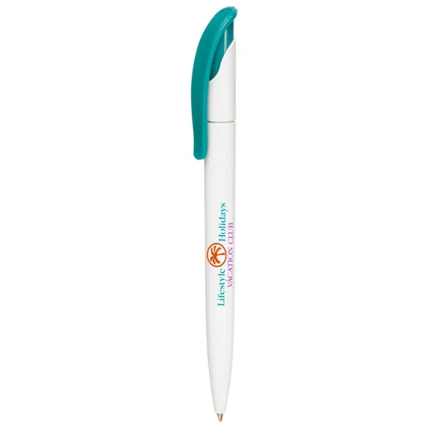 Full Color White Plastic Pen - Image 8